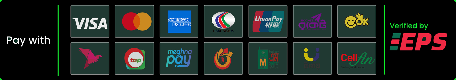 Accepted payment methods